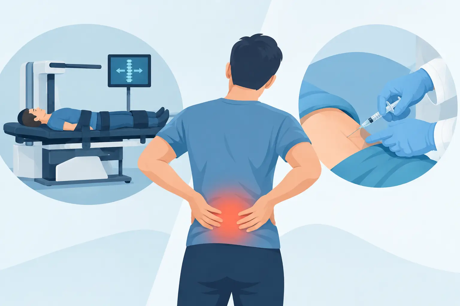 Decompression Versus Injections for Back Pain